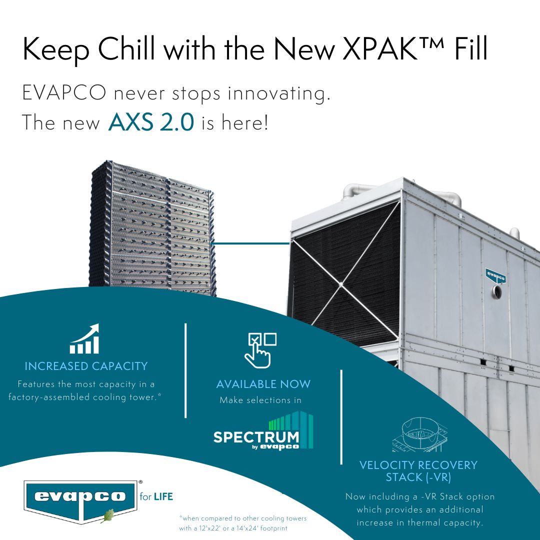 EVAPCO’s New XPak™ Fill Offers Enhanced Performance | EVAPCO